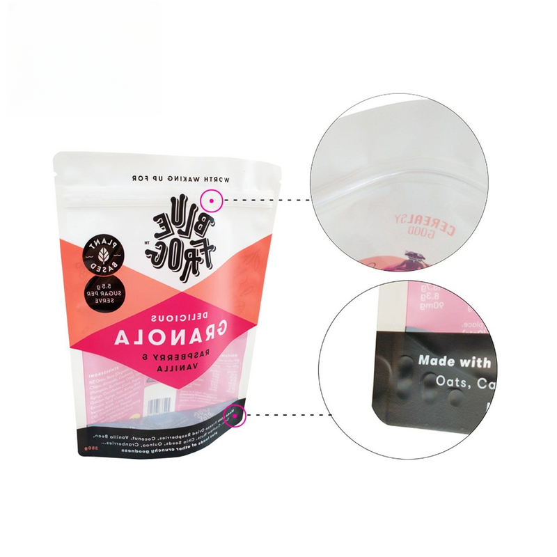 Bolsa de pie sin productos de alimentos