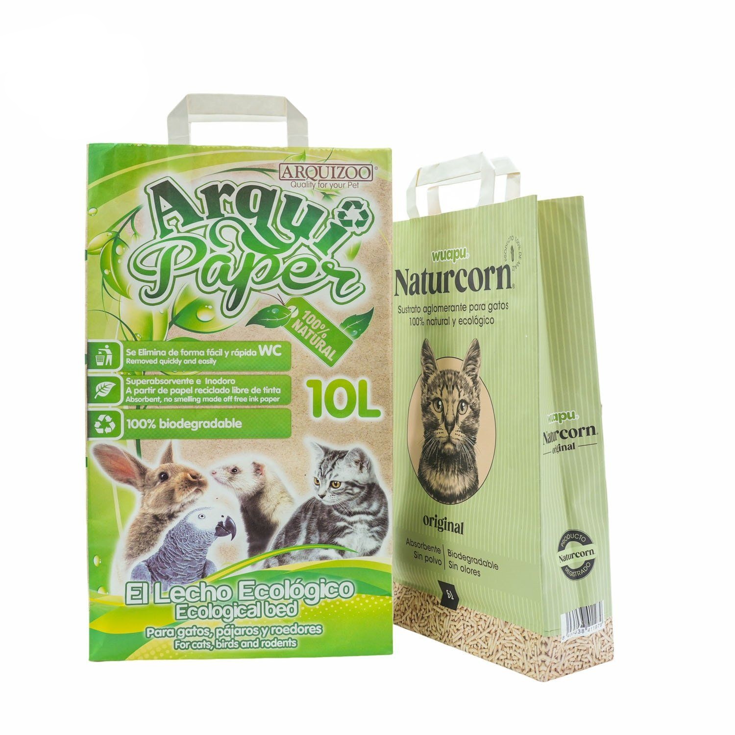 Bolsa de papel de arena para gatos