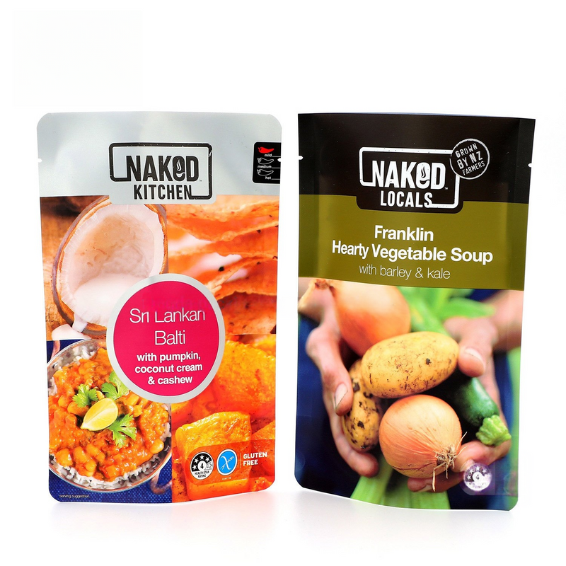 Bolsa de pie de comida humana