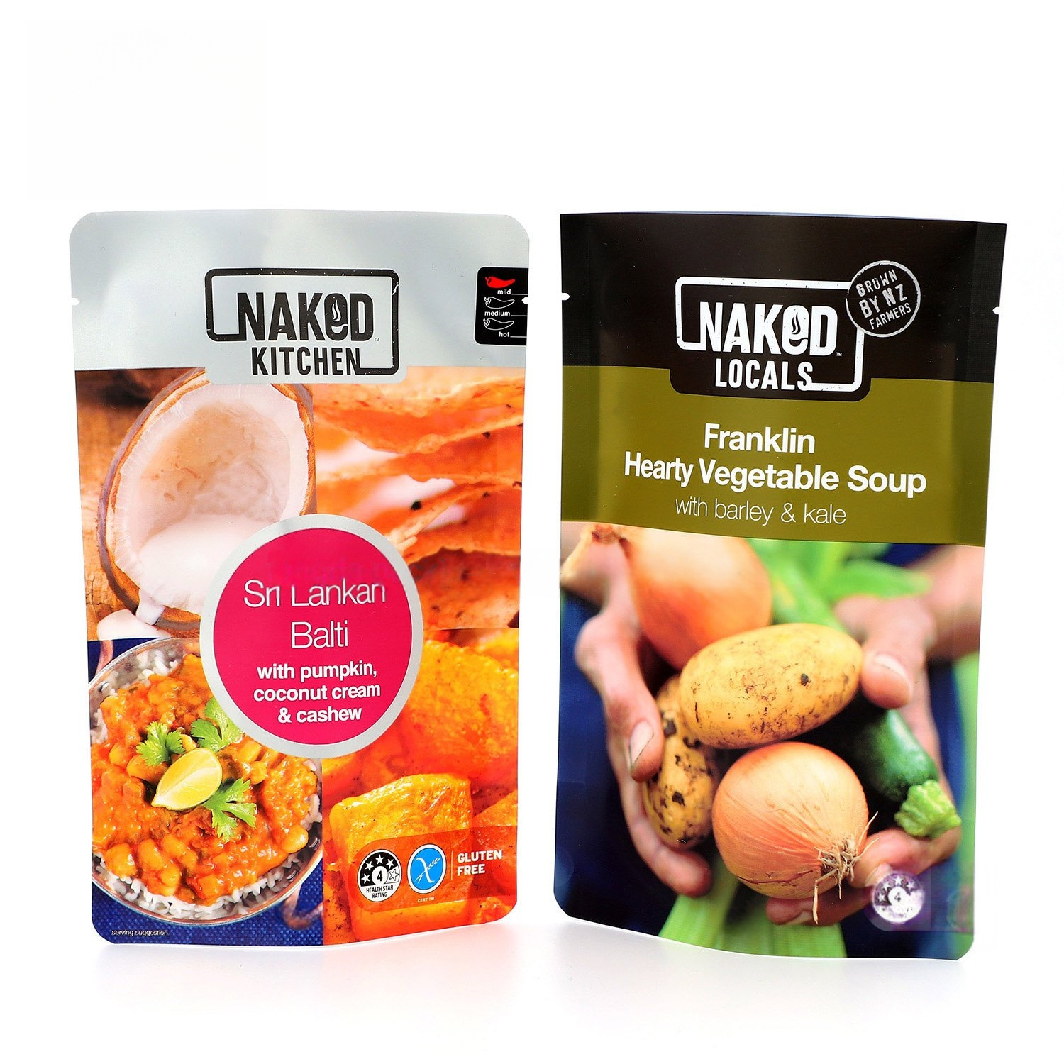 Bolsa de pie de comida humana