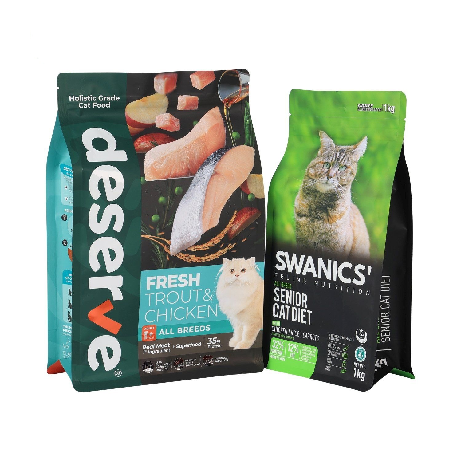 1-5 kg ​​Bolsa de fondo plana