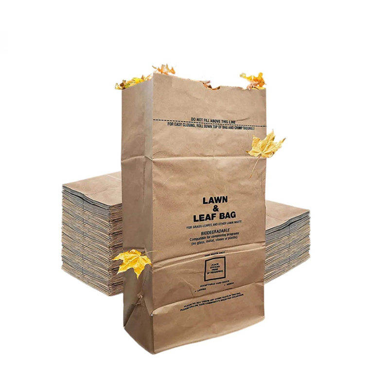 Bolsa de papel hojas