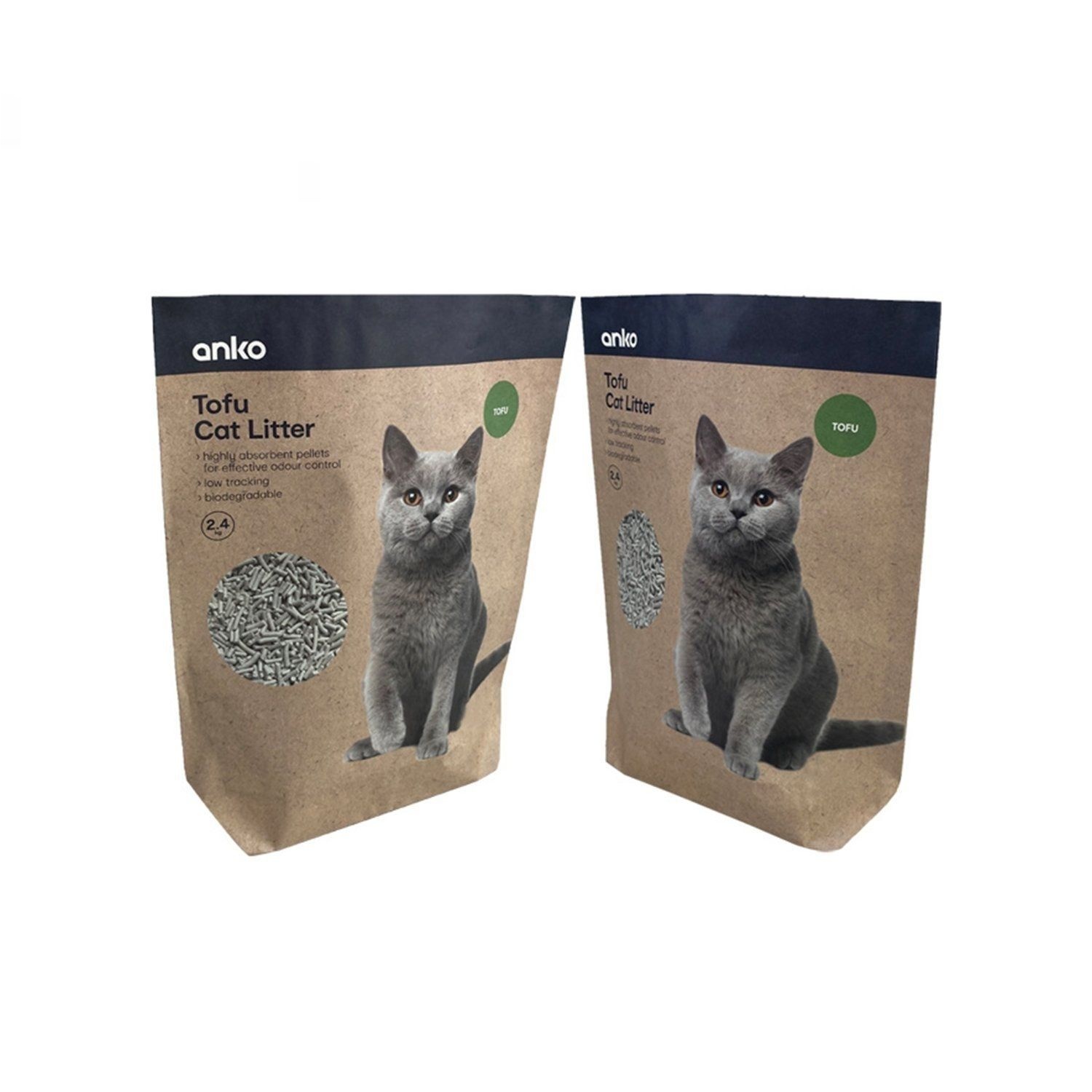 Bolsa de papel de arena para gatos