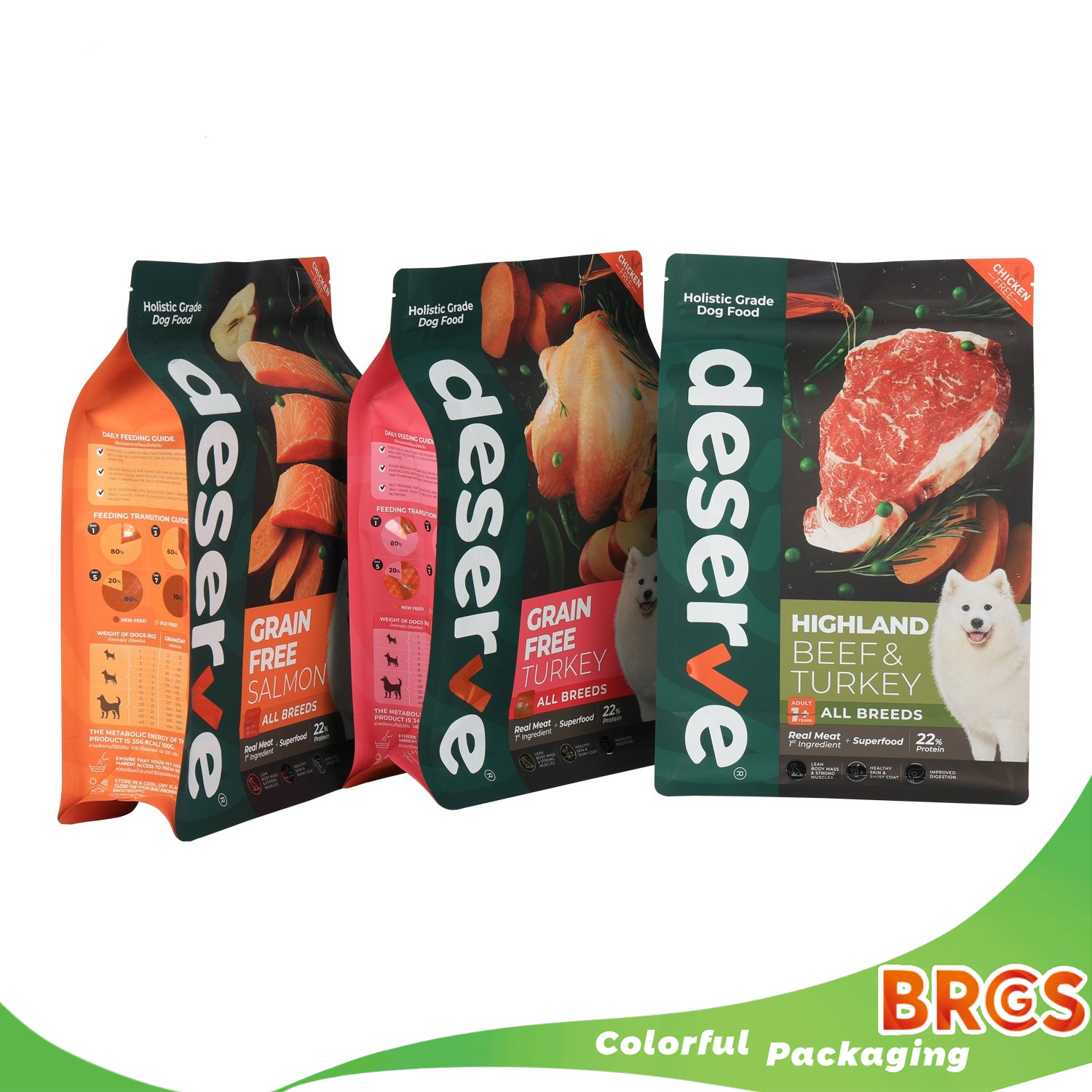 1-5 kg ​​Bolsa de fondo plana